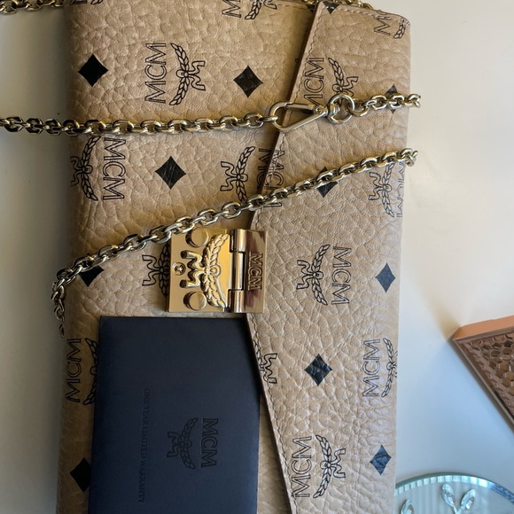 MCM Large Tracy Visetos  Crossbody Wallet - Picture 2 of 11